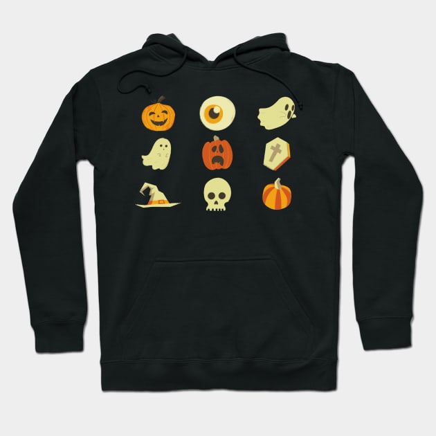 Cute and Spooky Halloween Staples Collection: Ghosts, Pumpkins, and more classics! Hoodie by F-for-Fab